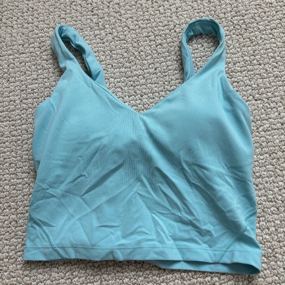 cyan blue lululemon align tank size 2